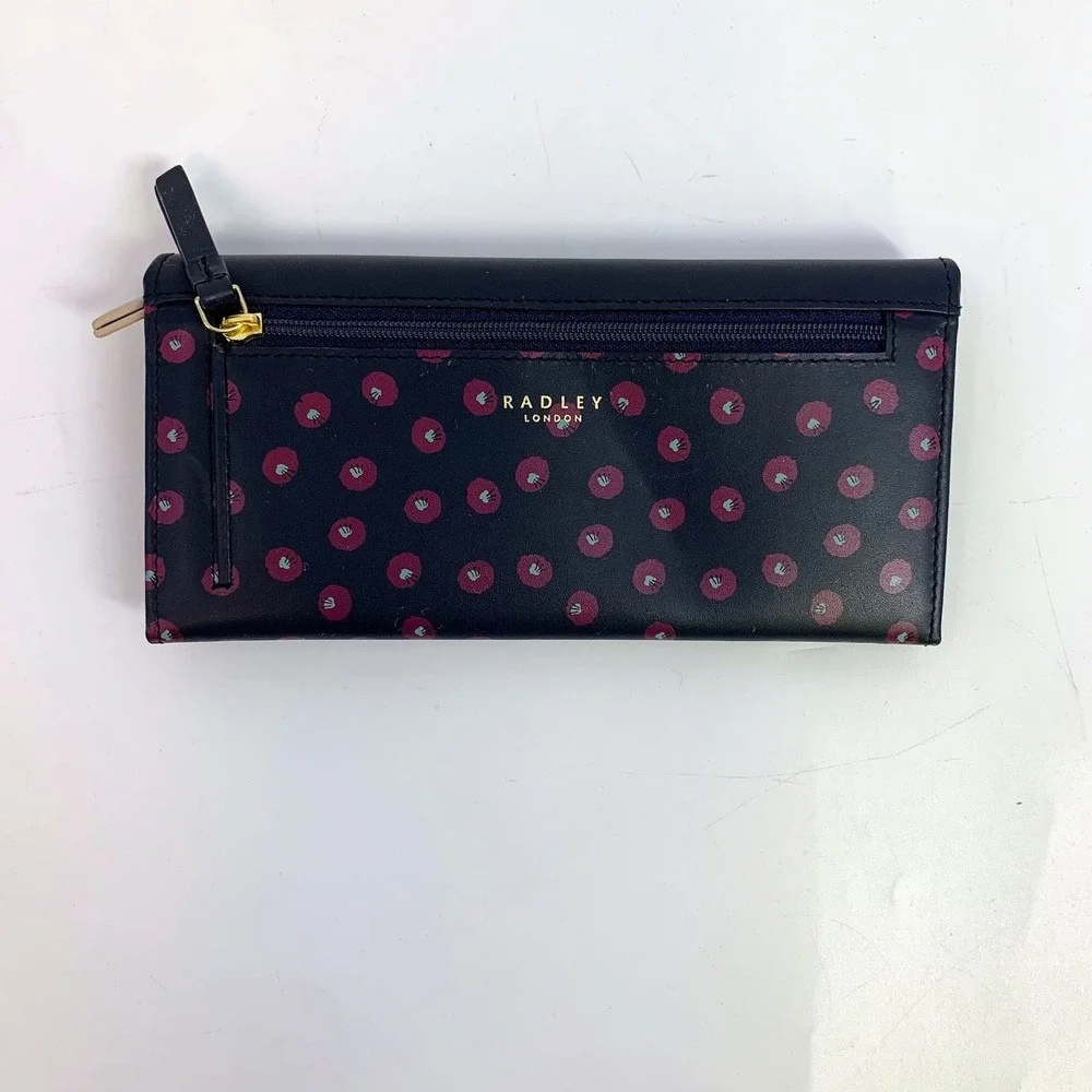 Bradley‎ London Hello Lovely Scottie & Bird Flapover Leather Wallet